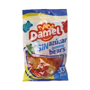 DAMEL Caramelos de goma, ositos, sin azúcares añadidos 100 g.