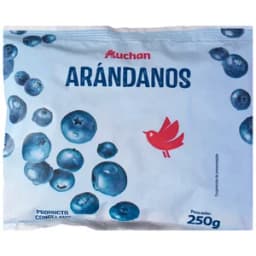 AUCHAN Arándanos congelados 250 g. Producto Alcampo.
