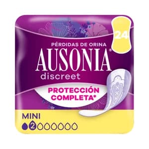 AUSONIA Discreet Compresas mini para perdidas de orina 24 uds.