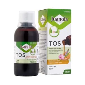 JUANOLA Jarabe para la tos seca o productiva, para todo tipo de adultos 150 ml.