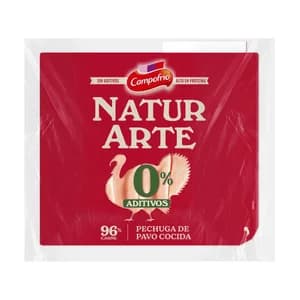 CAMPOFRIO Naturarte Pechuga de pavo cocida, cortada en lonchas 85 g.
