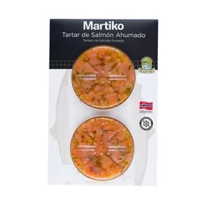 MARTIKO Tartar de salmón ahumado 2 X 75 g.
