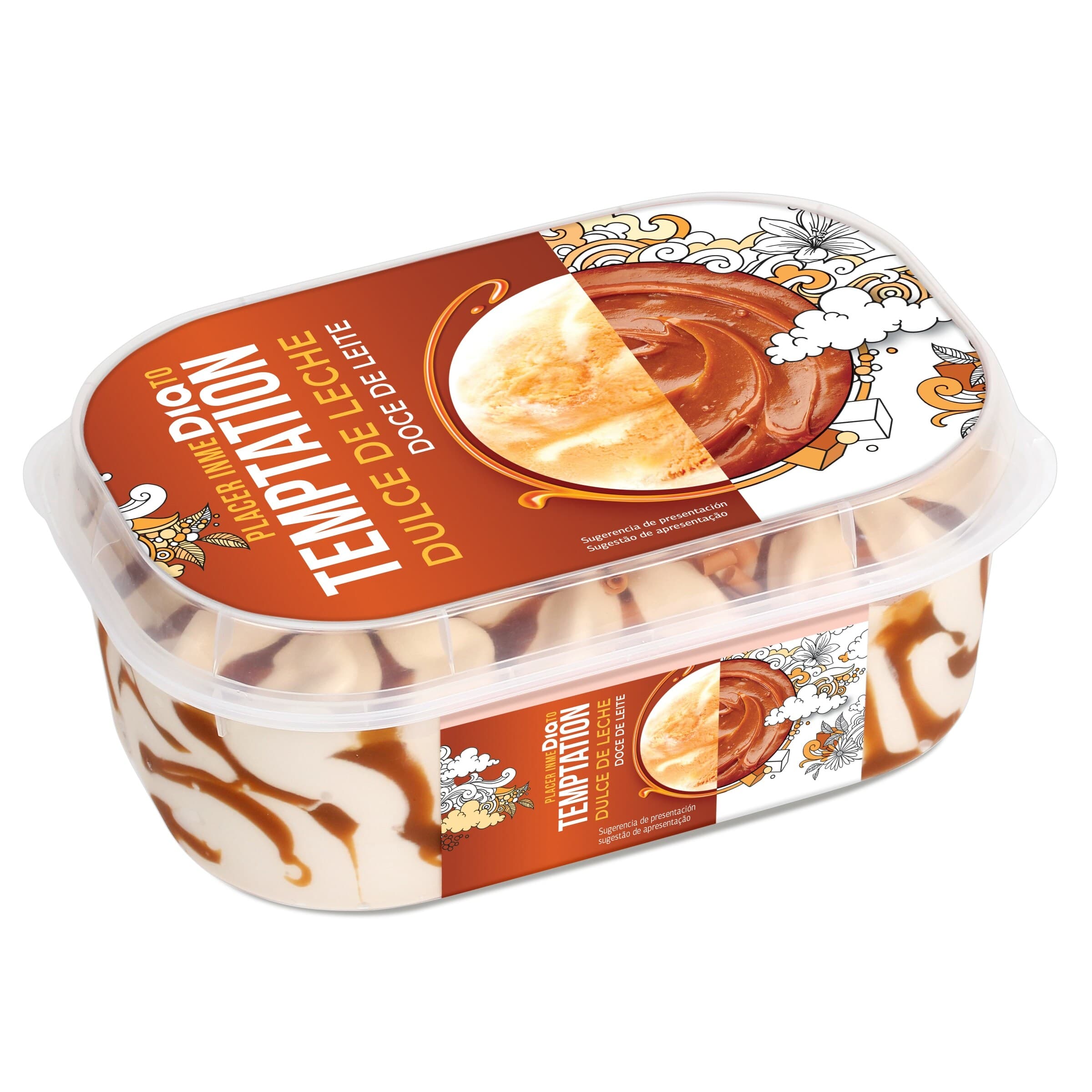 Tarrina de helado de dulce de leche Dia Temptation 525 g