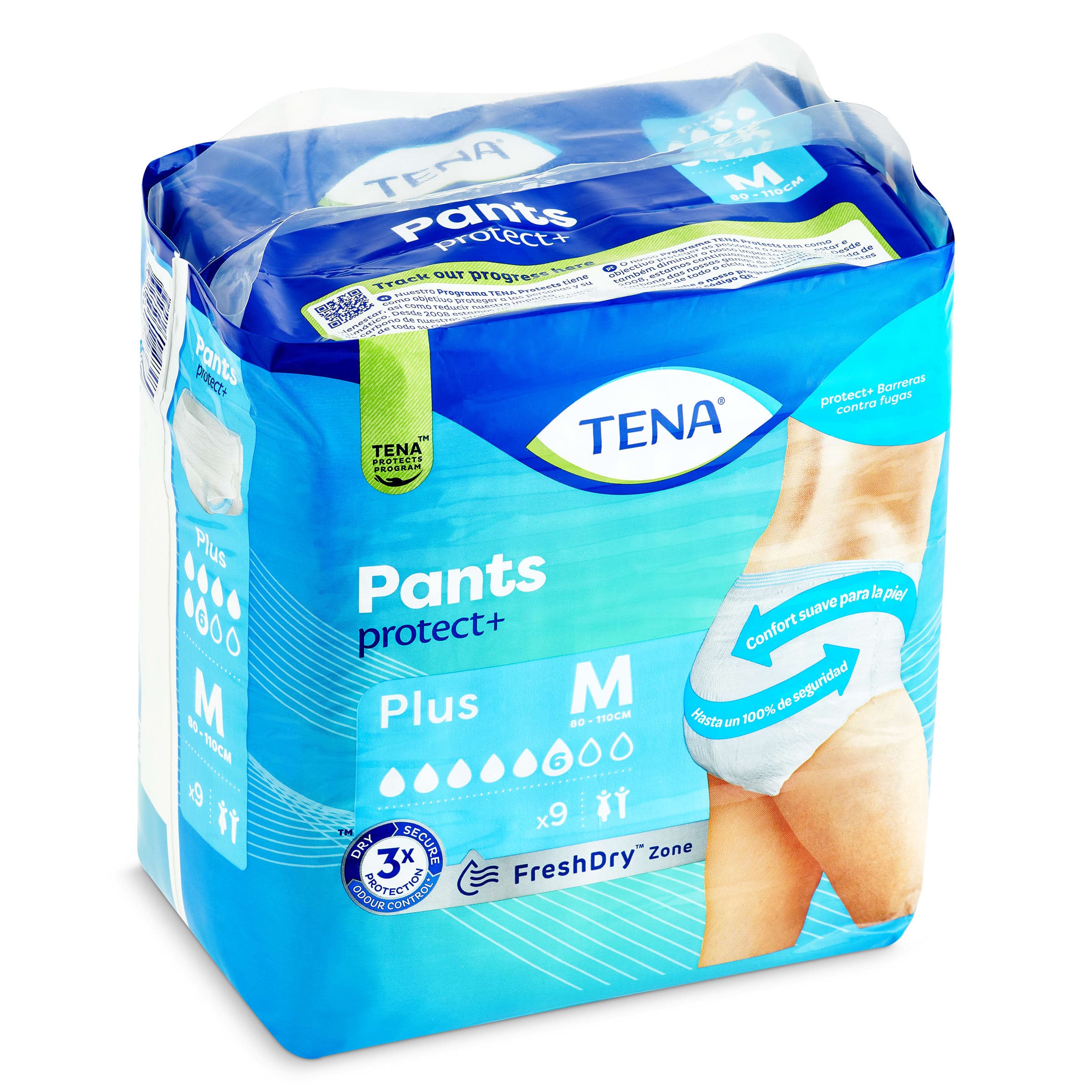 Pants de incontinencia plus talla M Tena bolsa 9 unidades