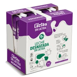 Leche desnatada sin lactosa Dia Láctea pack 6 x 1 L