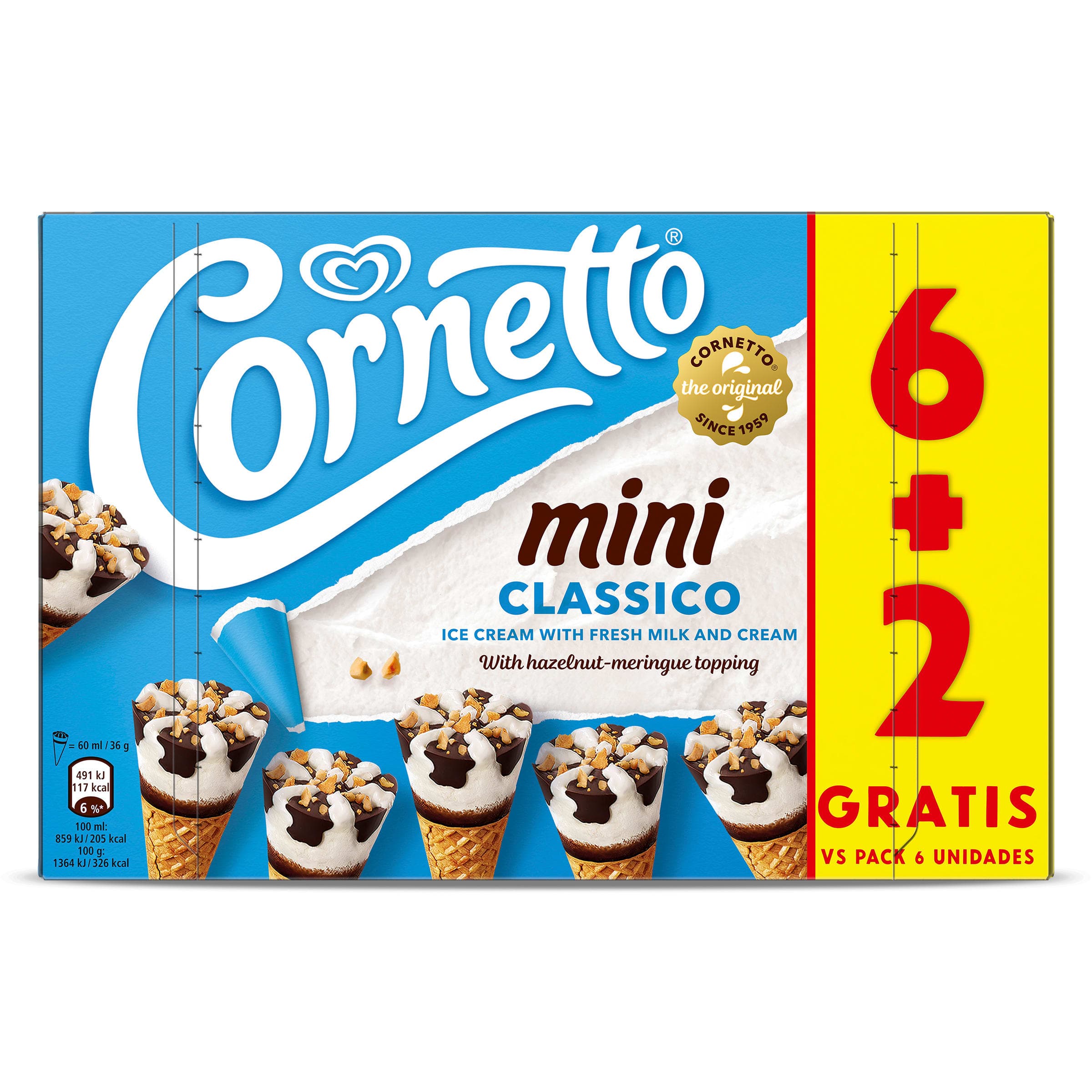 Cornetto mini 8 x 36 g