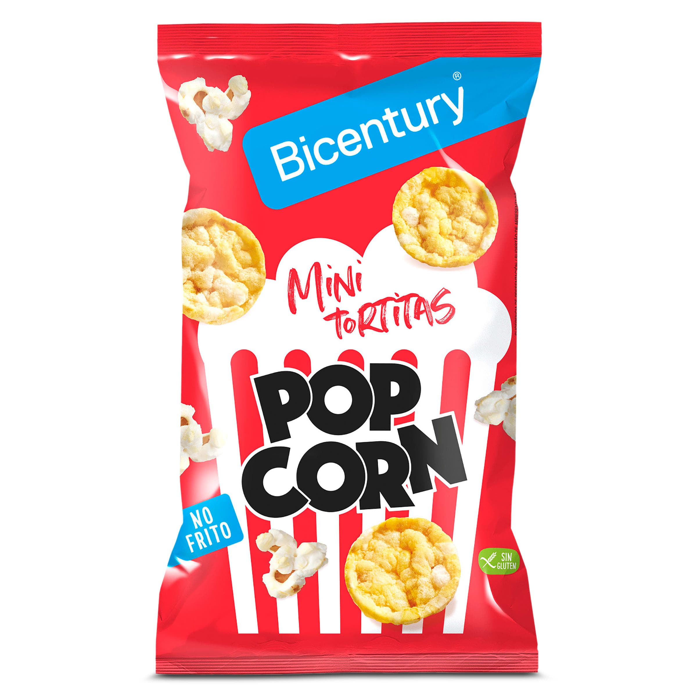 Mini tortitas pop corn Bicentury bolsa 70 g