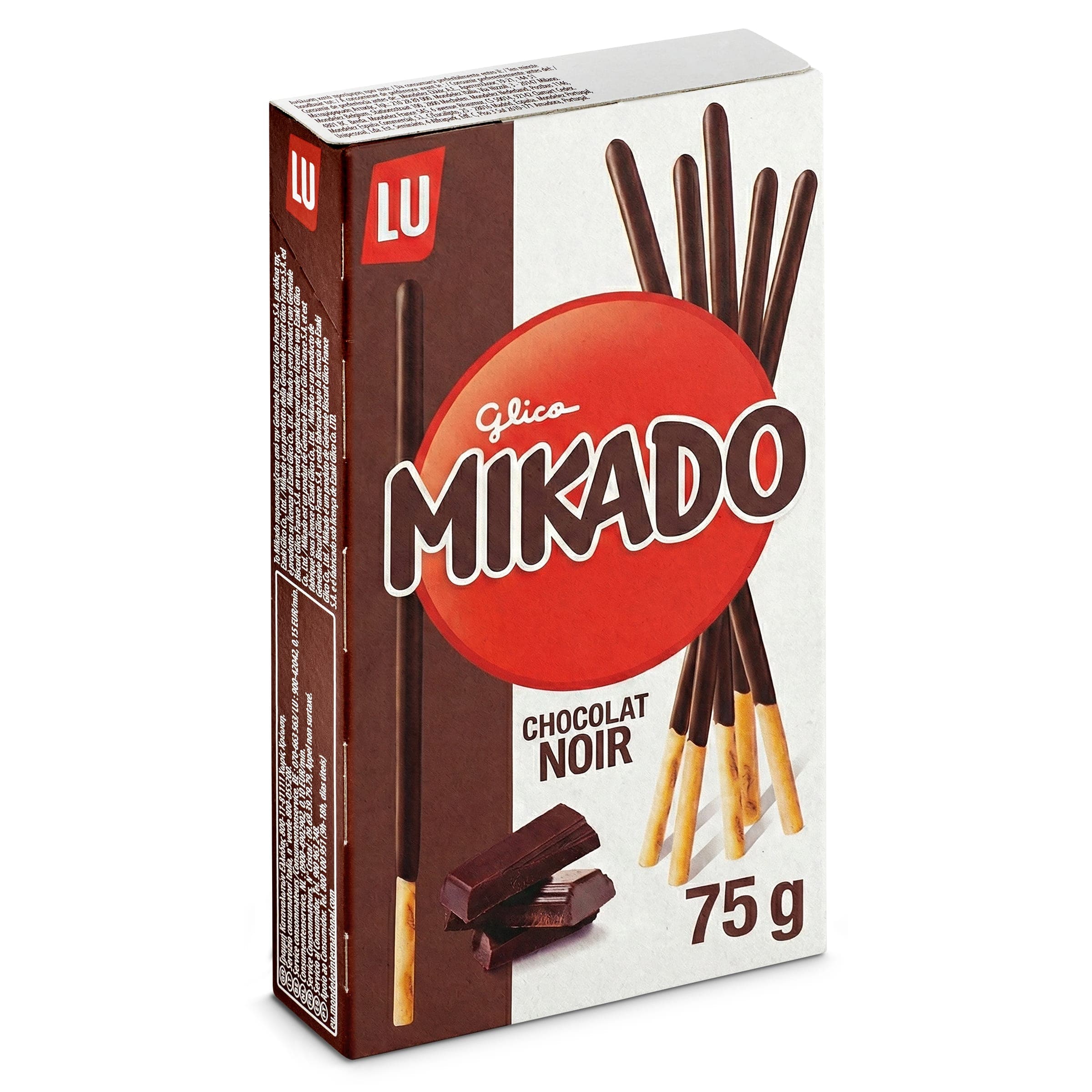 Palitos de galleta recubiertos de chocolate Mikado caja 75 g