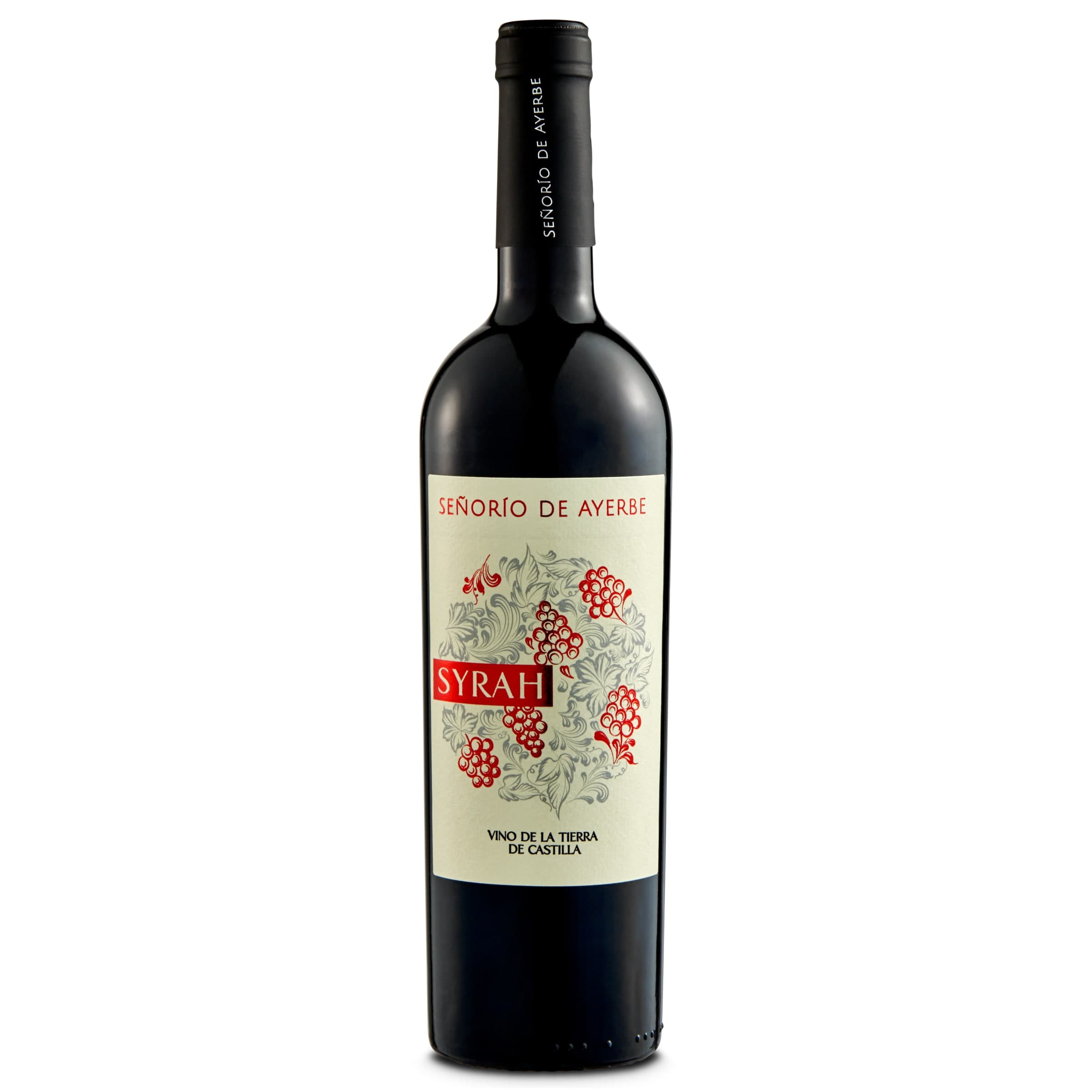 Vino tinto Syrah Señorío de Ayerbe 75 cl
