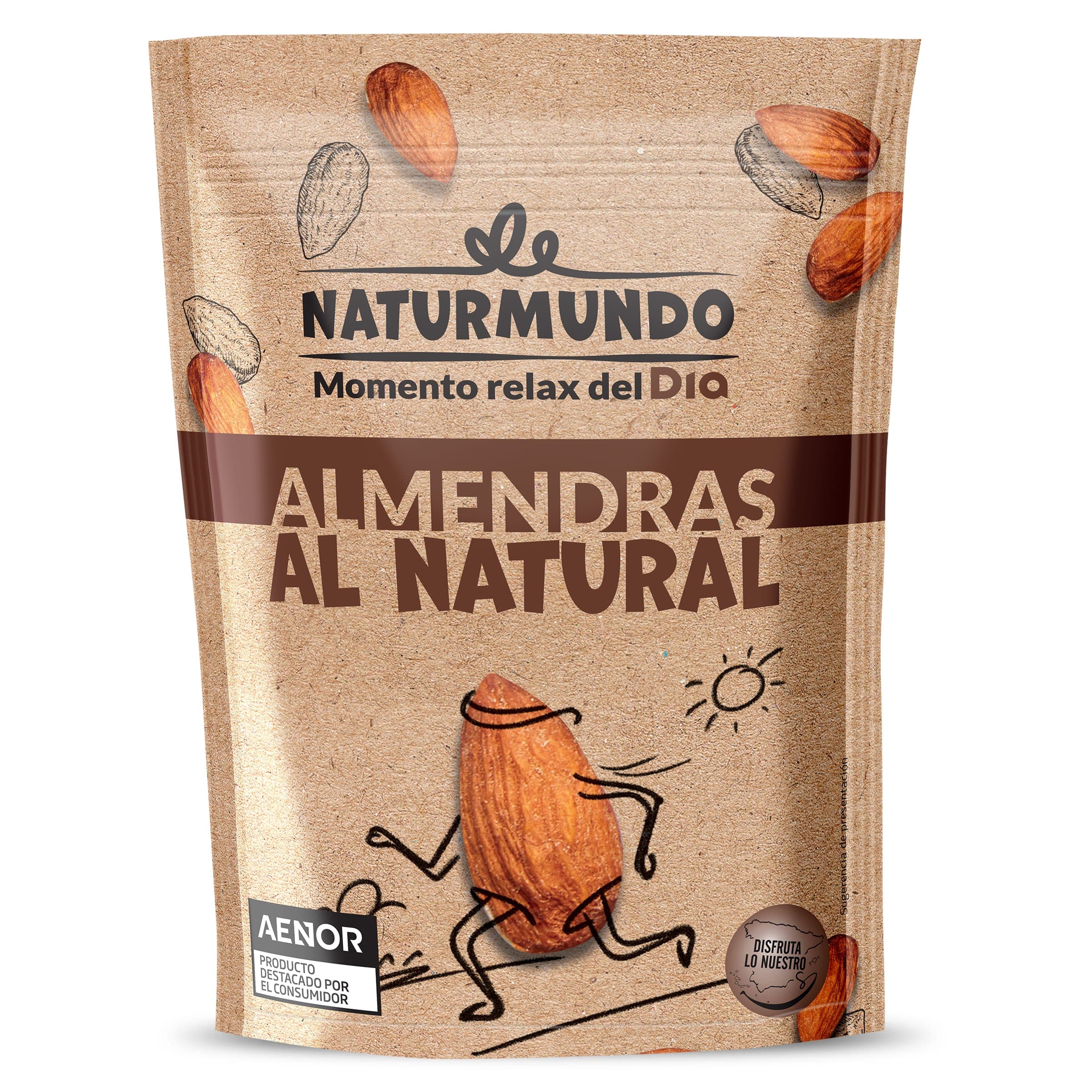 Almendras al natural con piel Dia Naturmundo 200 g