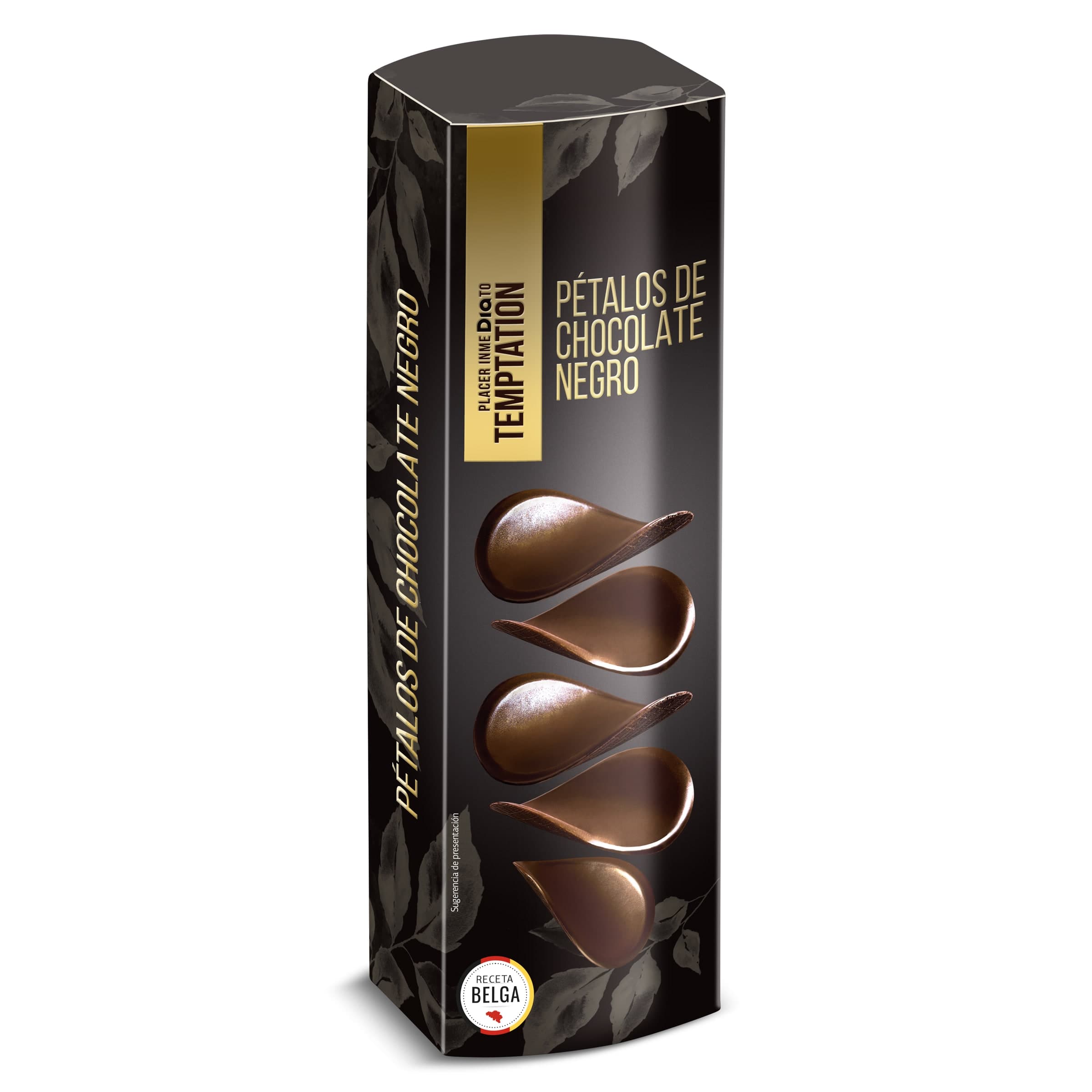 Pétalos de chocolate negro Dia Temptation caja 150 g