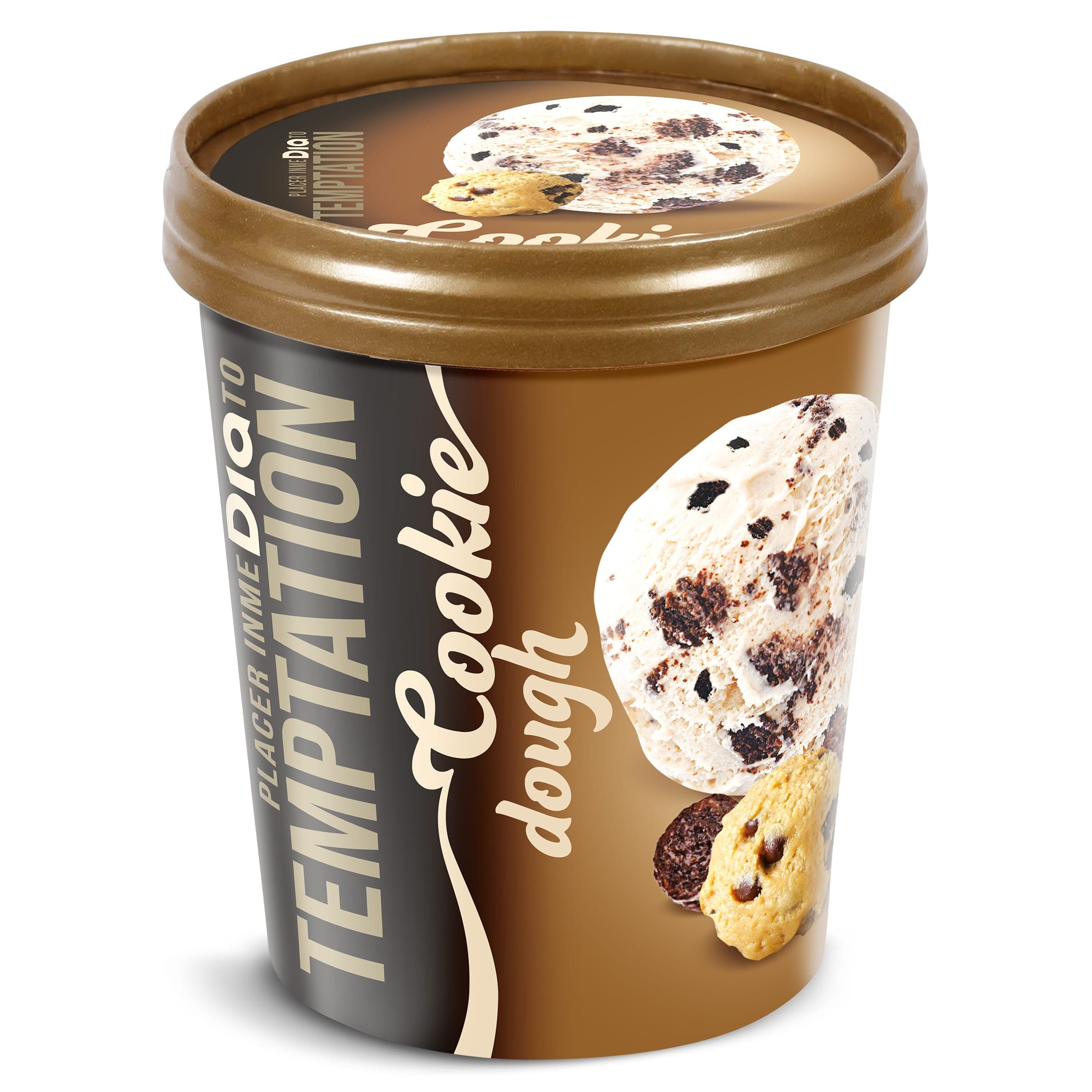Tarrina de helado cookie dough Dia Temptation 350 g