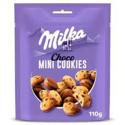 Galletas con pepitas de chocolate con leche Milka bolsa 110 g