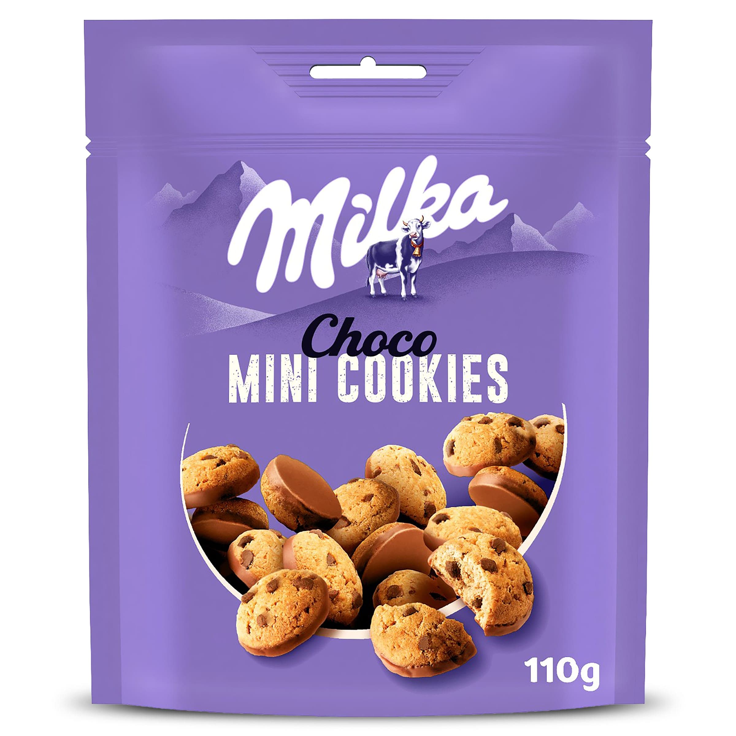 Galletas con pepitas de chocolate con leche Milka bolsa 110 g