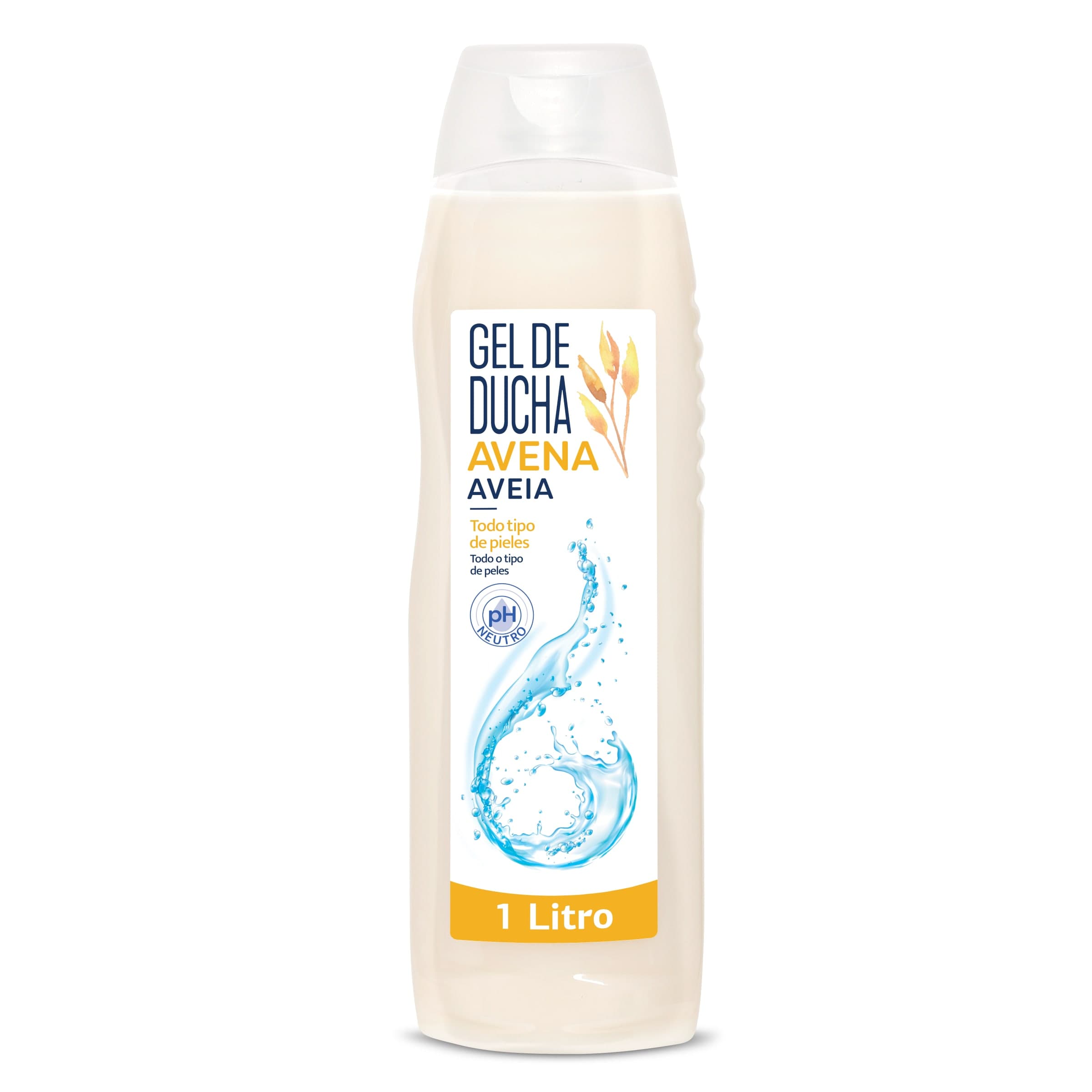 Gel de ducha avena botella 1 L