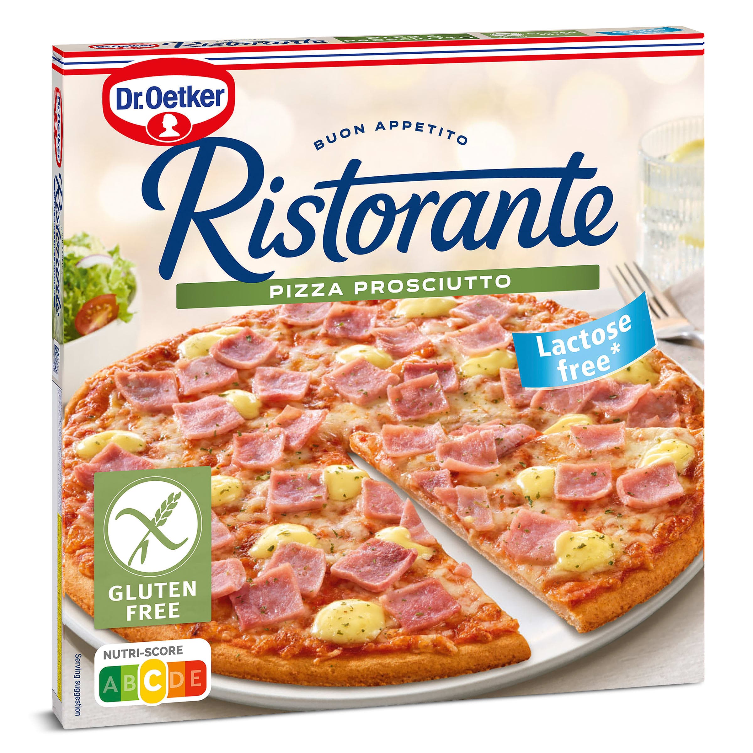 Pizza prosciutto sin gluten Dr. Oetker Ristorante 345 g
