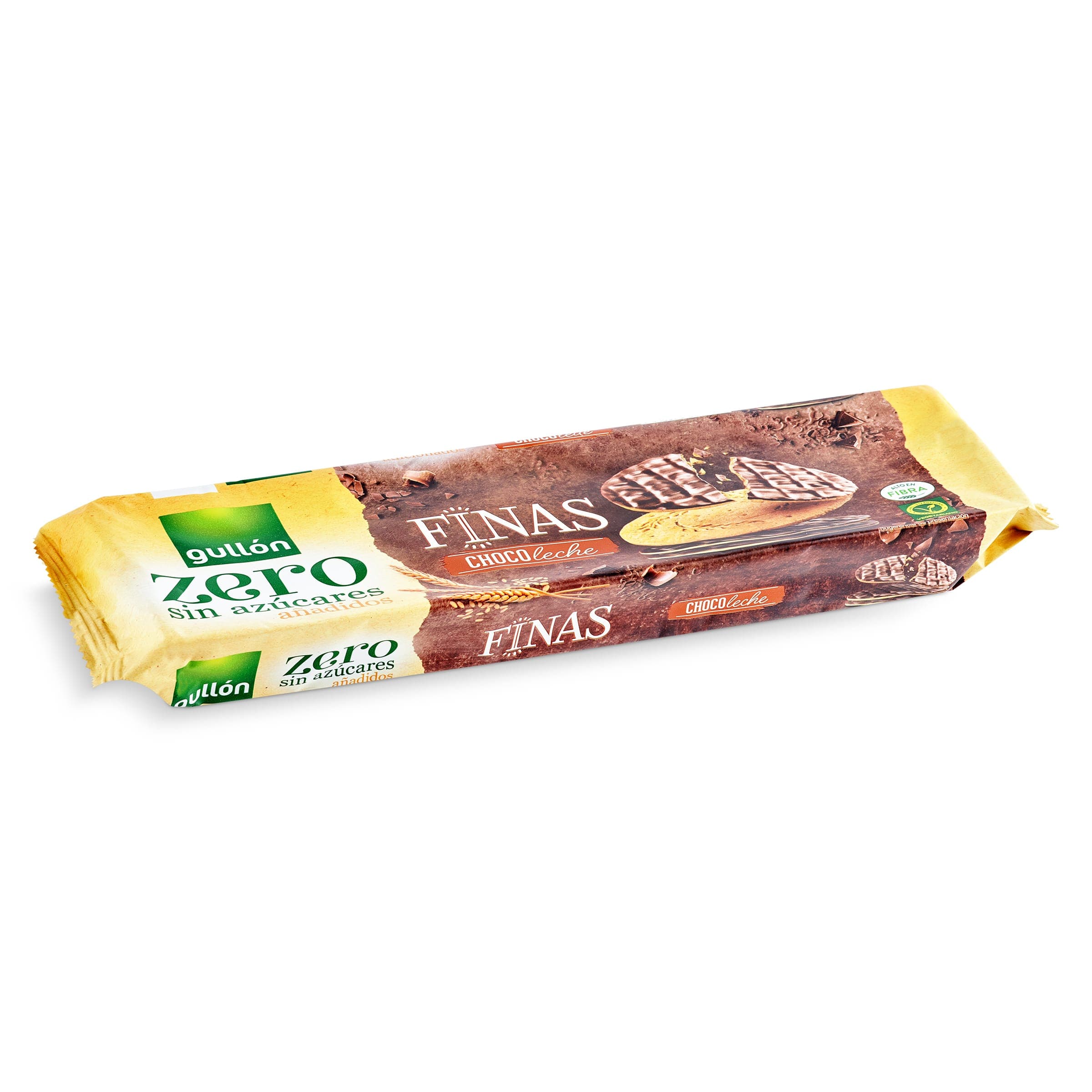 Galletas finas cubiertas de chocolate con leche sin azúcares Gullón bolsa 150 g