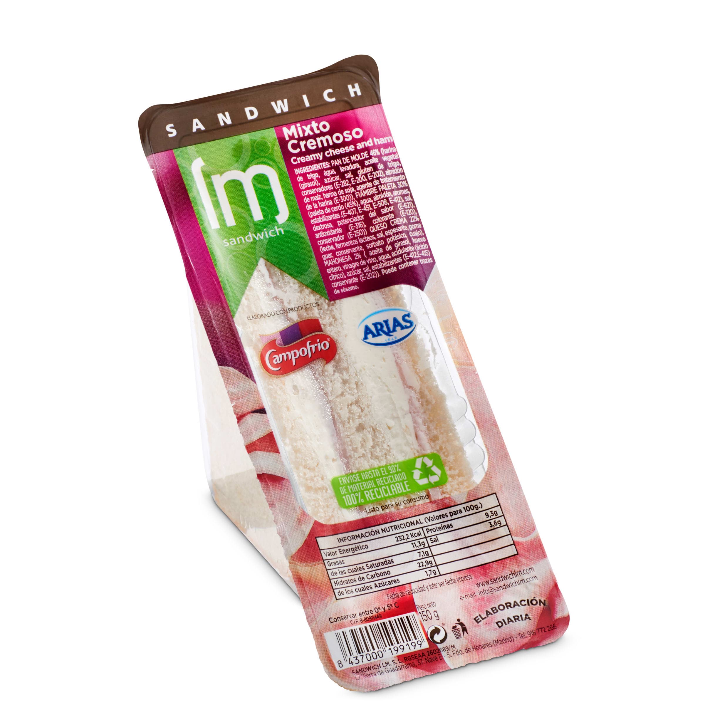 Sándwich mixto cremoso Lm 150 g