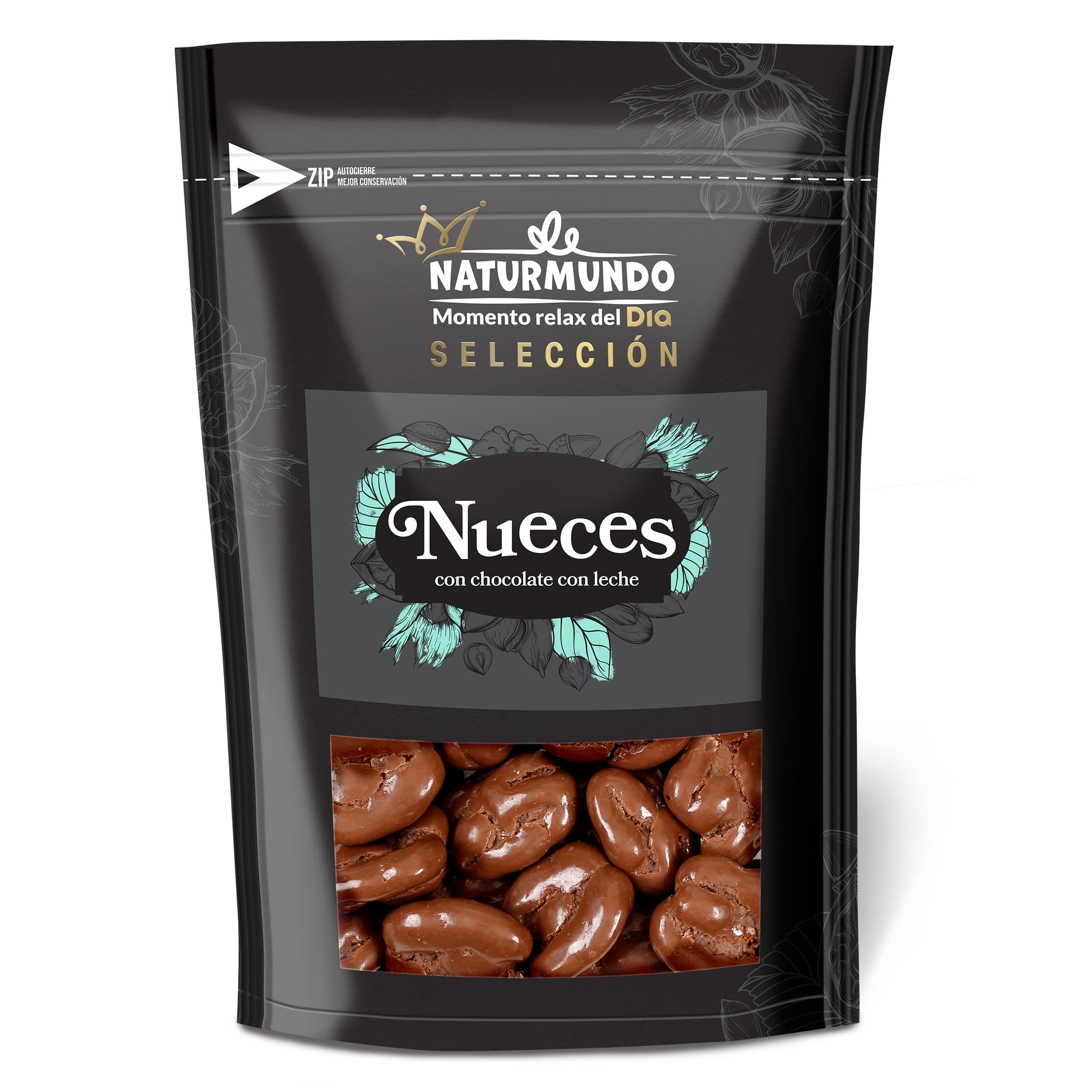 Nueces con chocolate con leche Dia Naturmundo 150 g