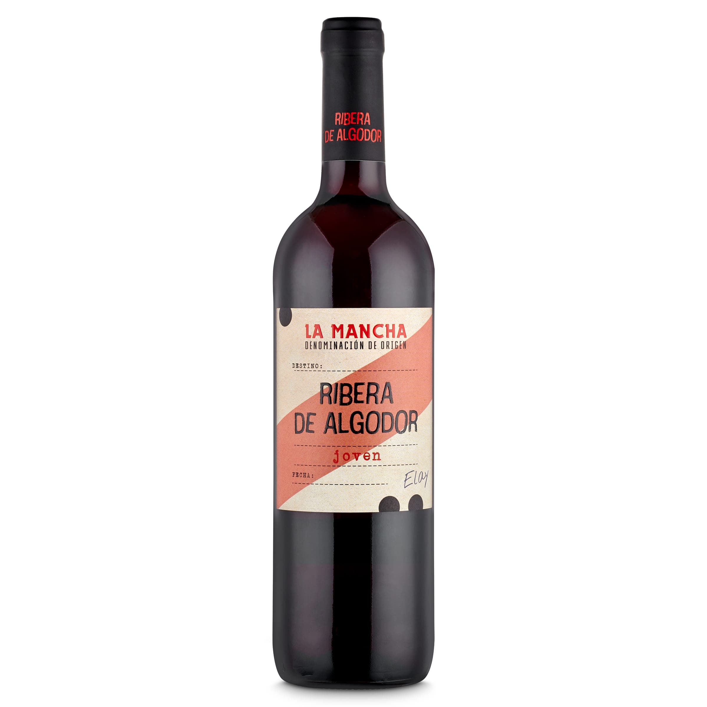 Vino tinto joven D.O. La Mancha Ribera de Algodor 75 cl