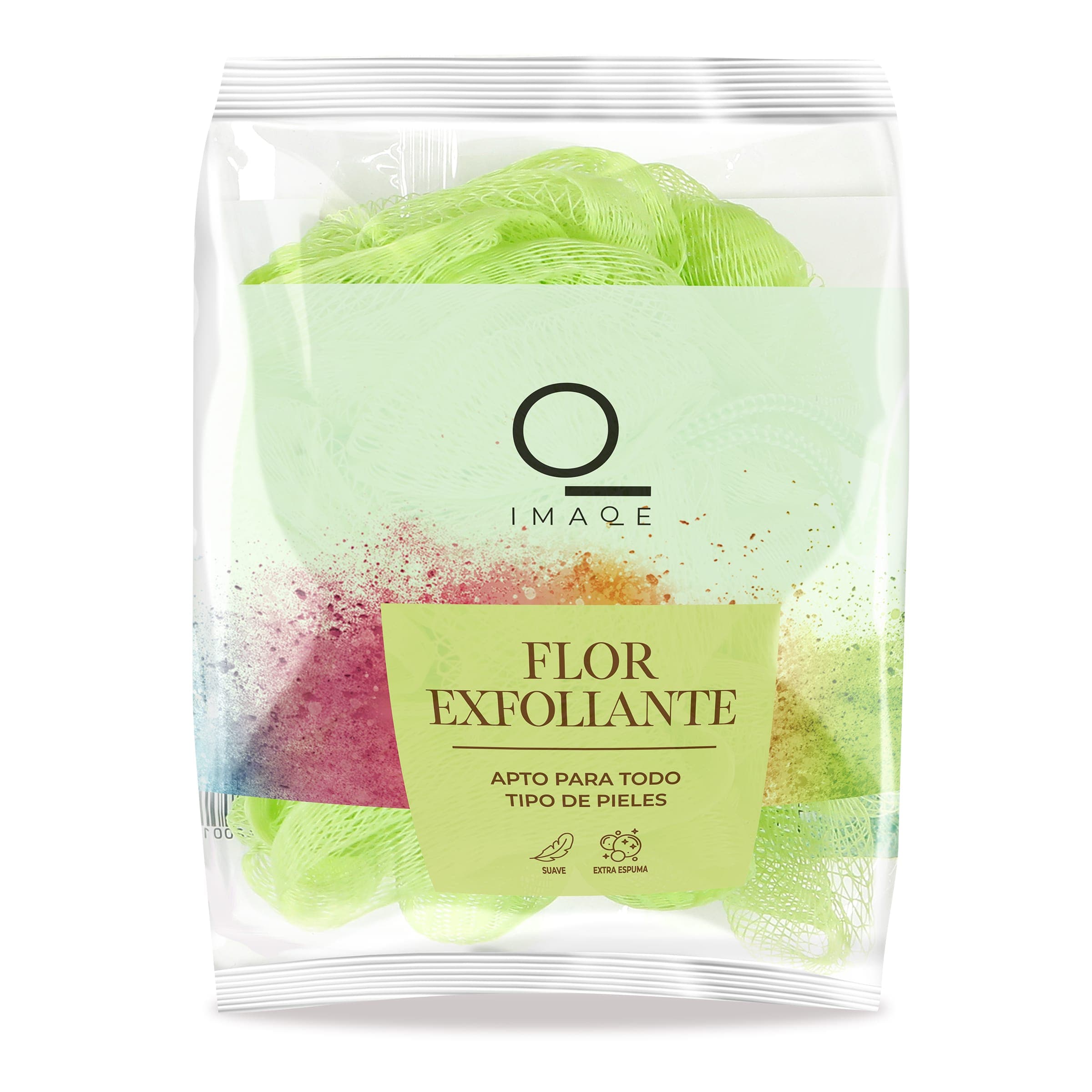 Esponja de baño flor acción exfoliante Dia Imaqe bolsa 1 unidad