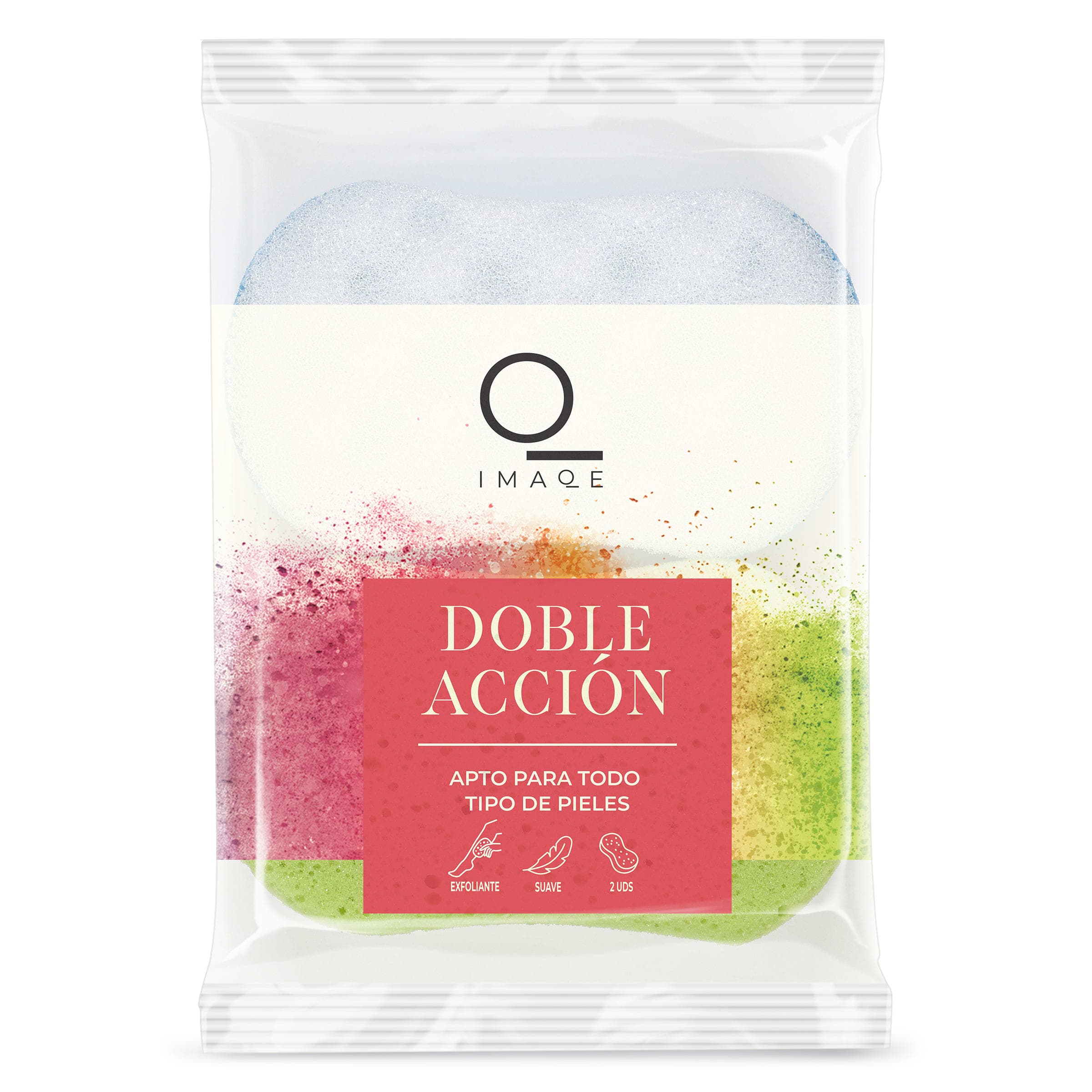 Esponjas de baño exfoliante suave Dia Imaqe bolsa 2 unidades