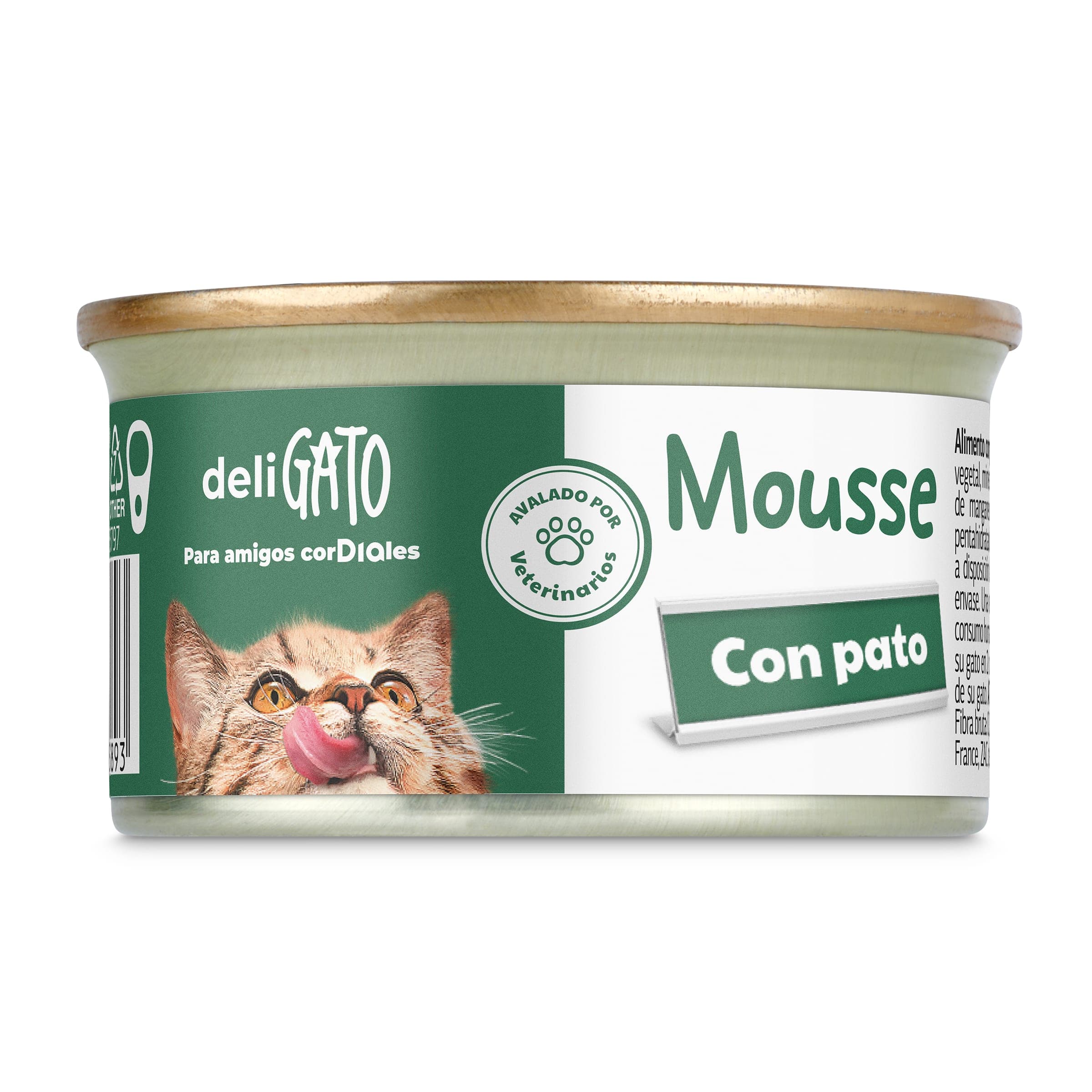 Mousse para gatos con pato Deligato de Dia lata 85 g