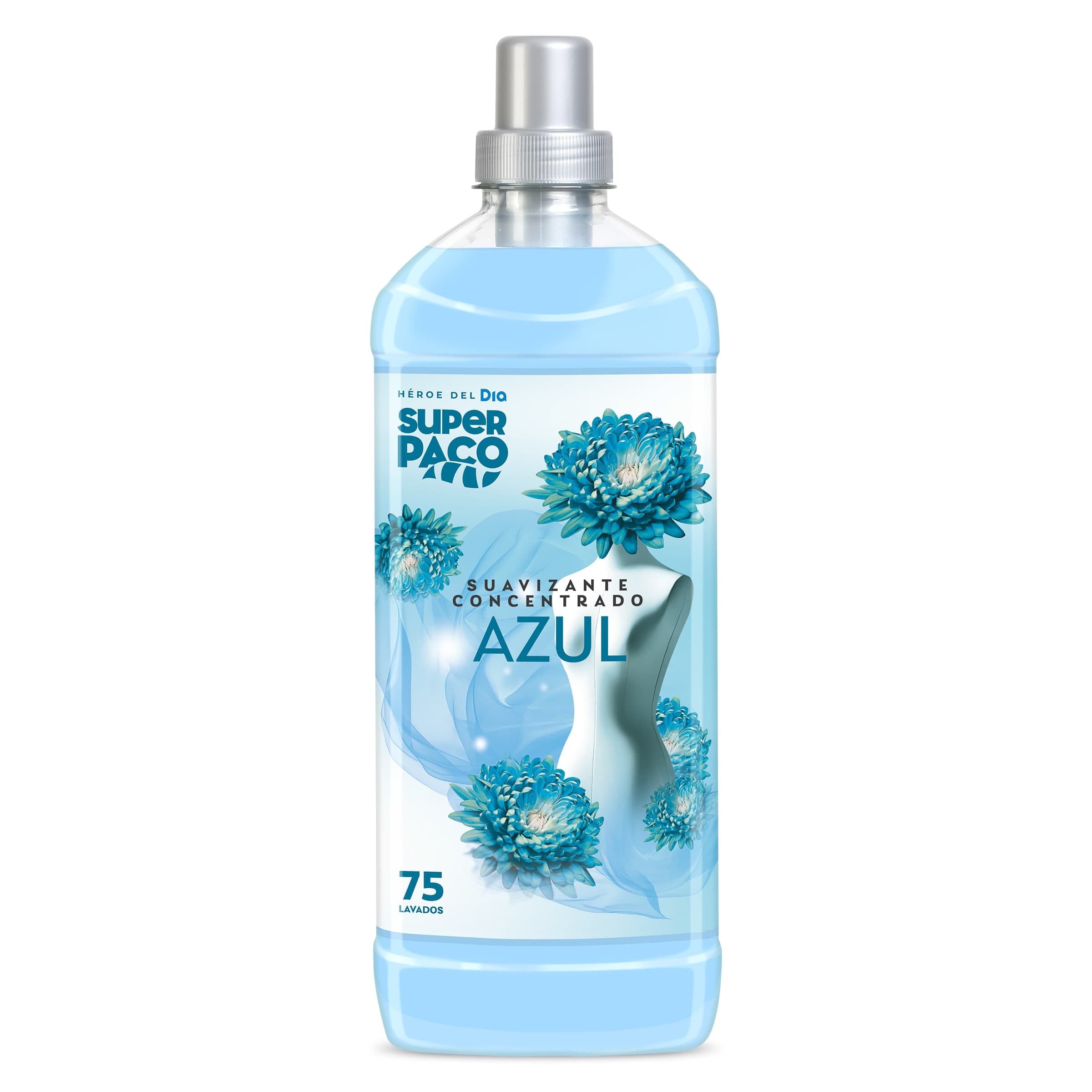 Suavizante concentrado azul Super Paco de Dia botella 75 lavados