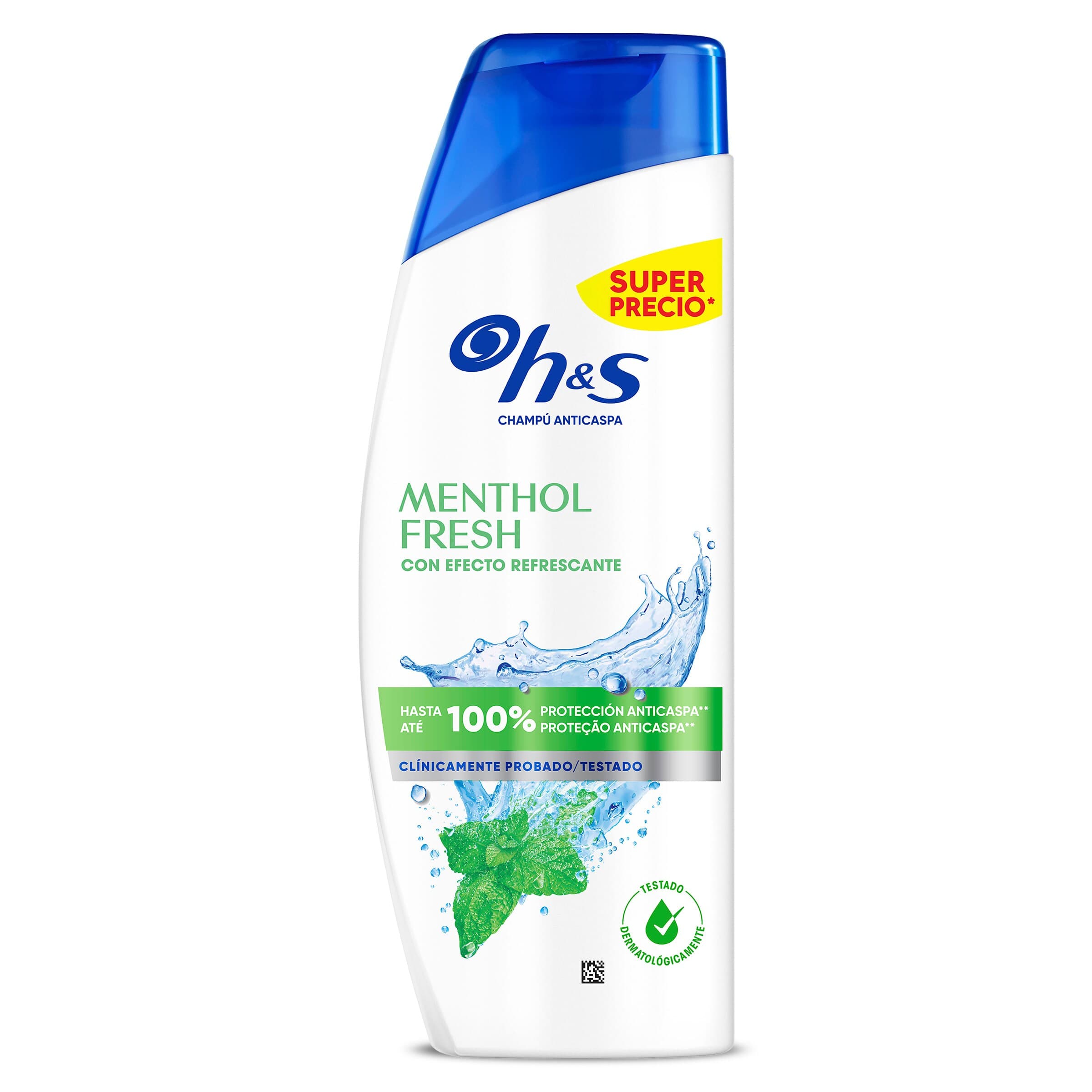 Champú anticaspa menthol fresh H&s botella 250 ml