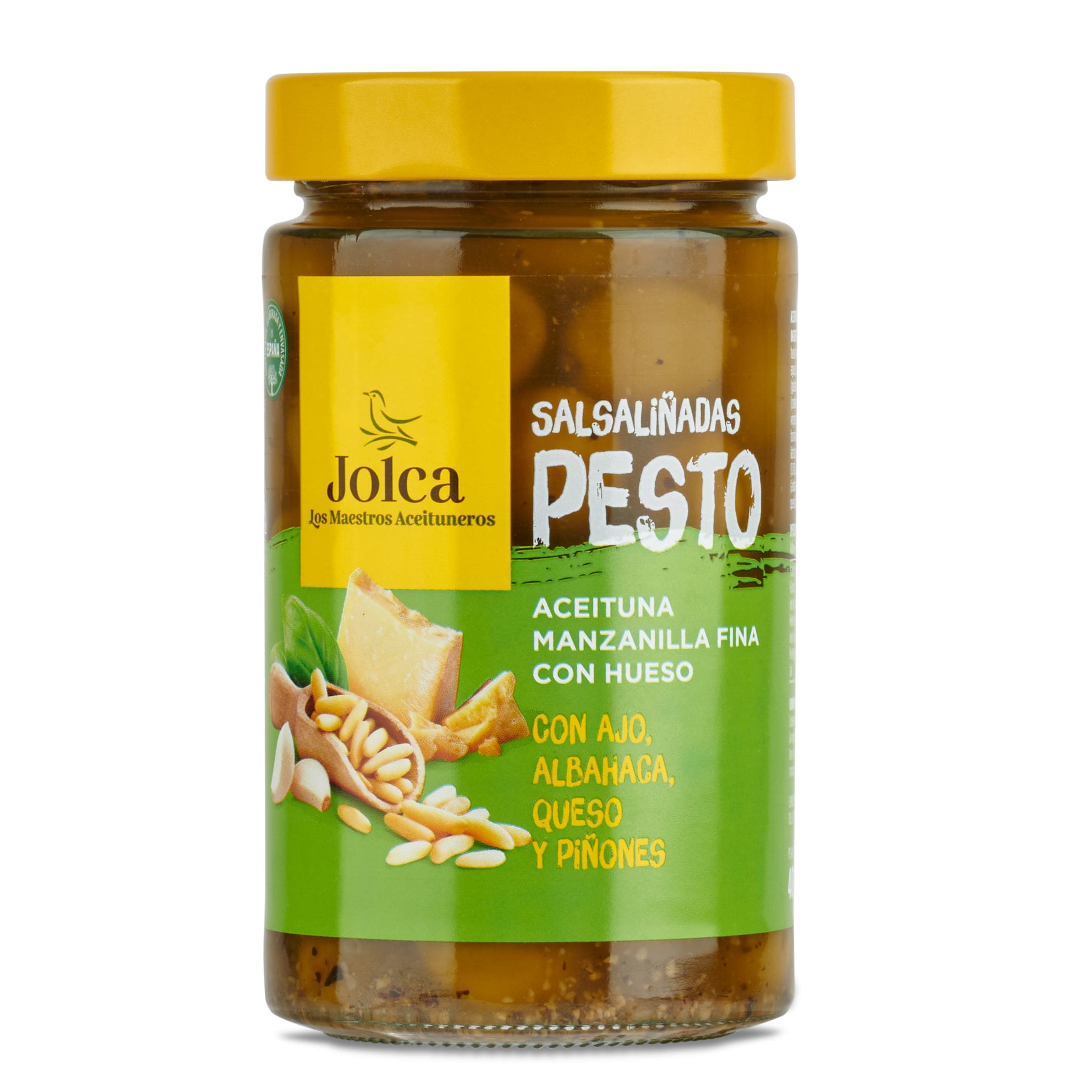 Aceitunas salsaliñadas con pesto Jolca 400 g
