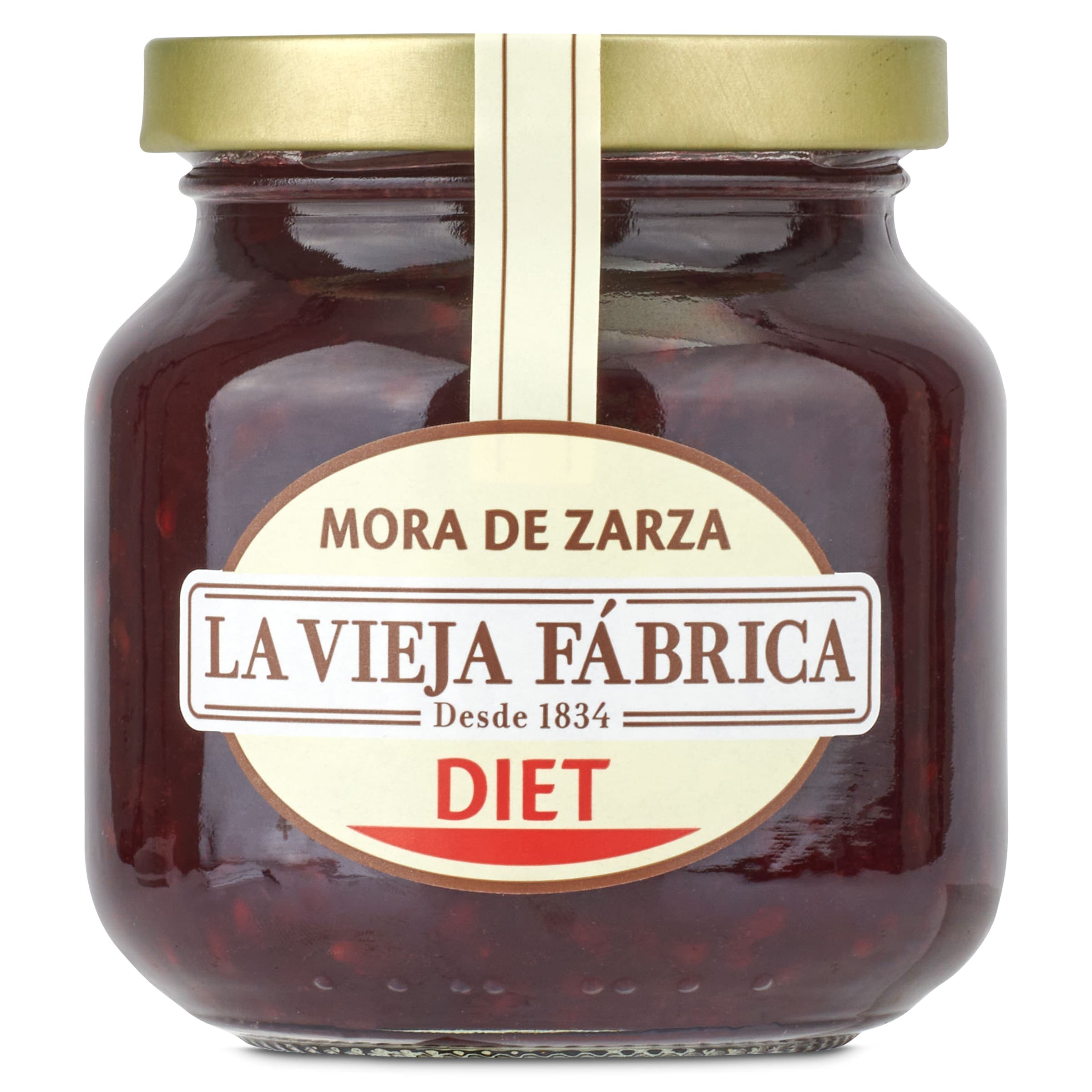 Mermelada de mora de zarza diet La vieja fábrica frasco 280 g