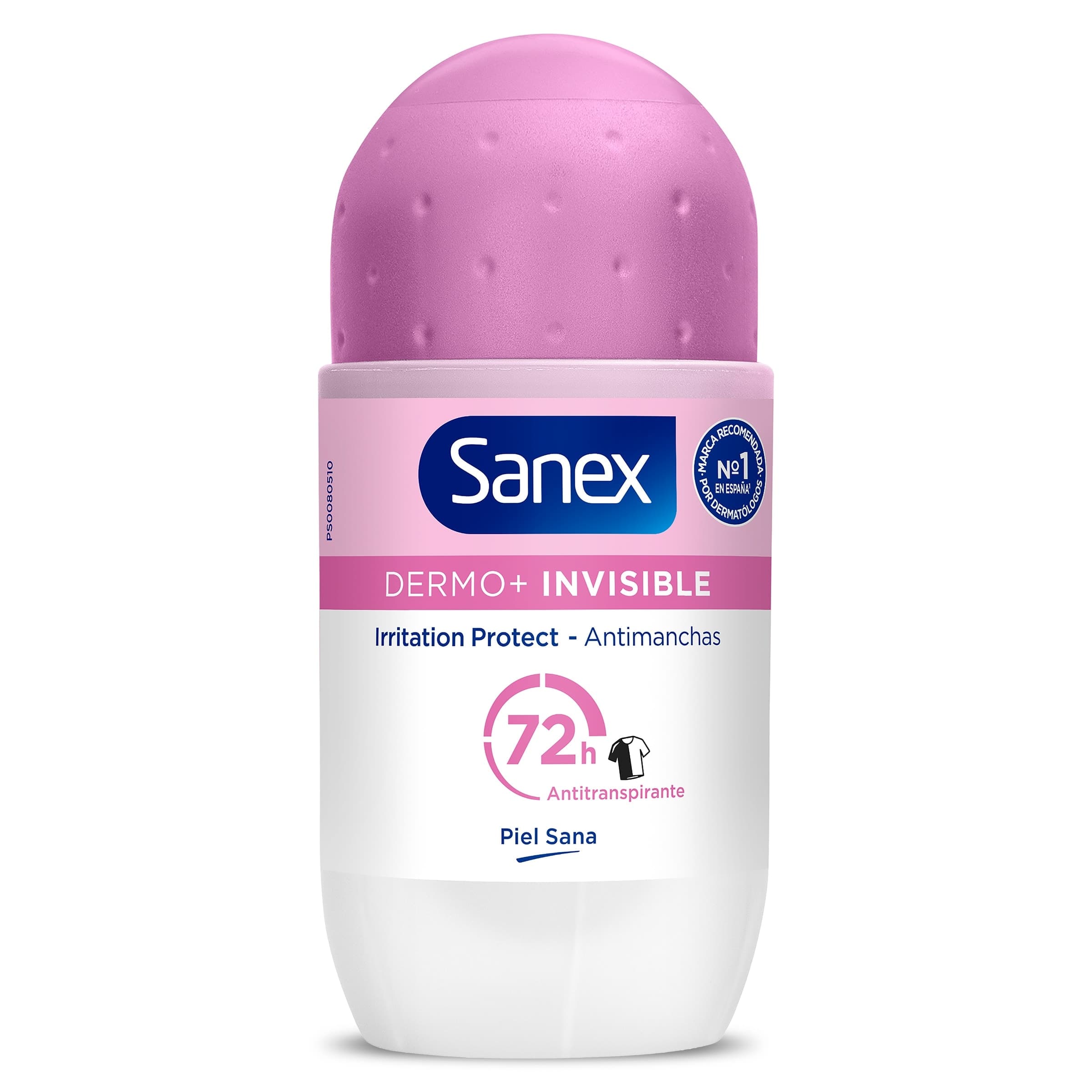 Desodorante roll-on dermo invisible 72h Sanex bote 50 ml