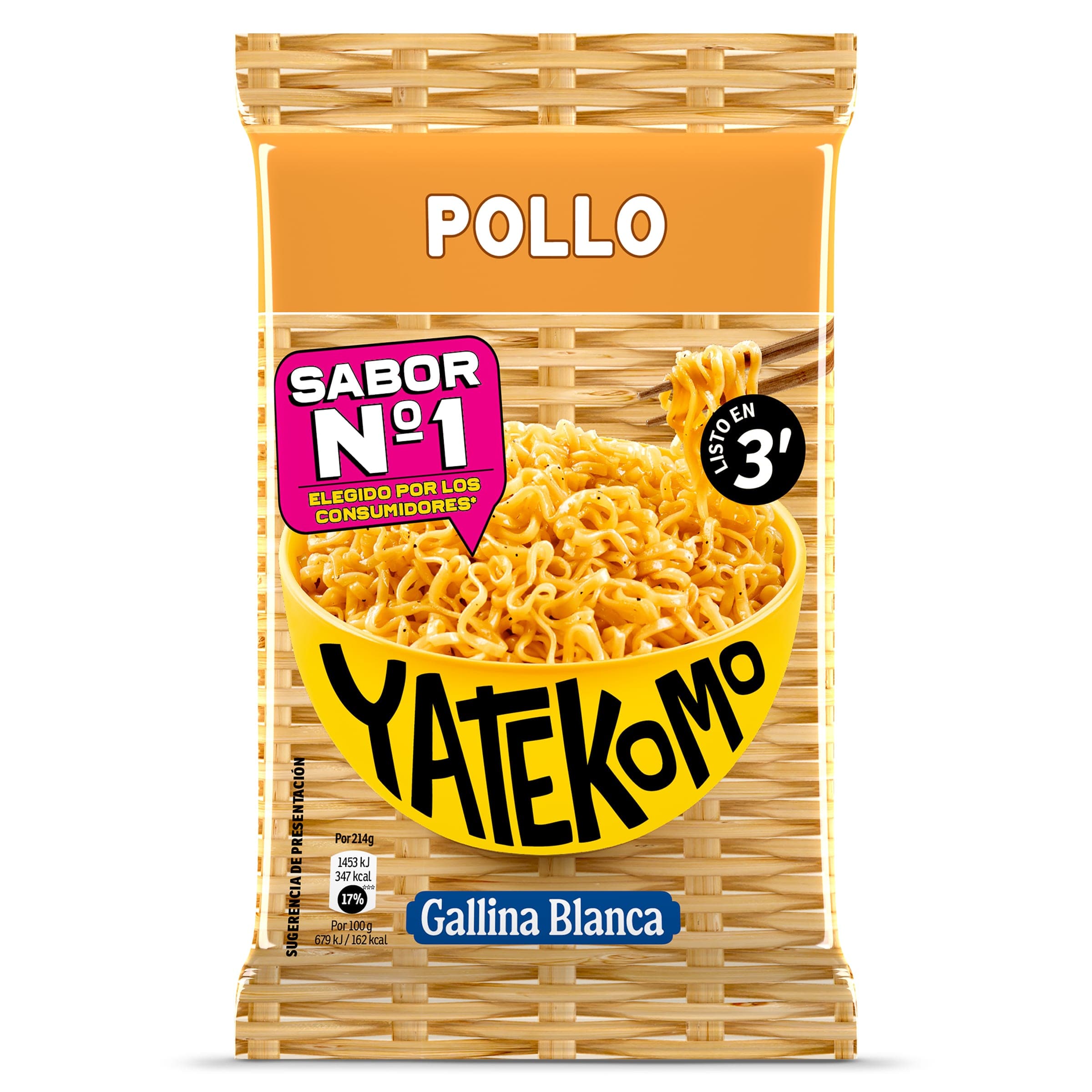 Noodles pollo Gallina Blanca Yatekomo 79 g