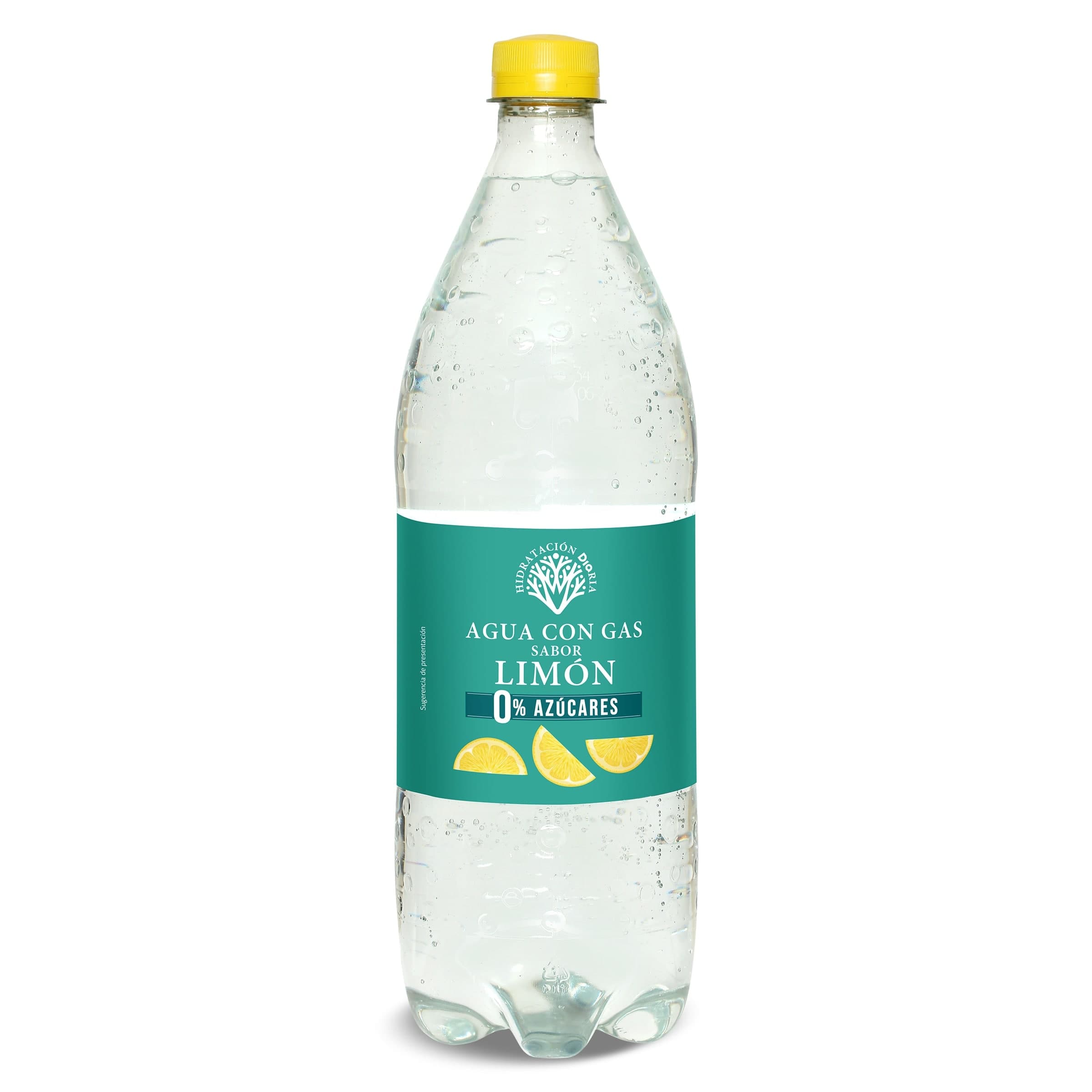 Agua con gas sabor limón Dia 1 L