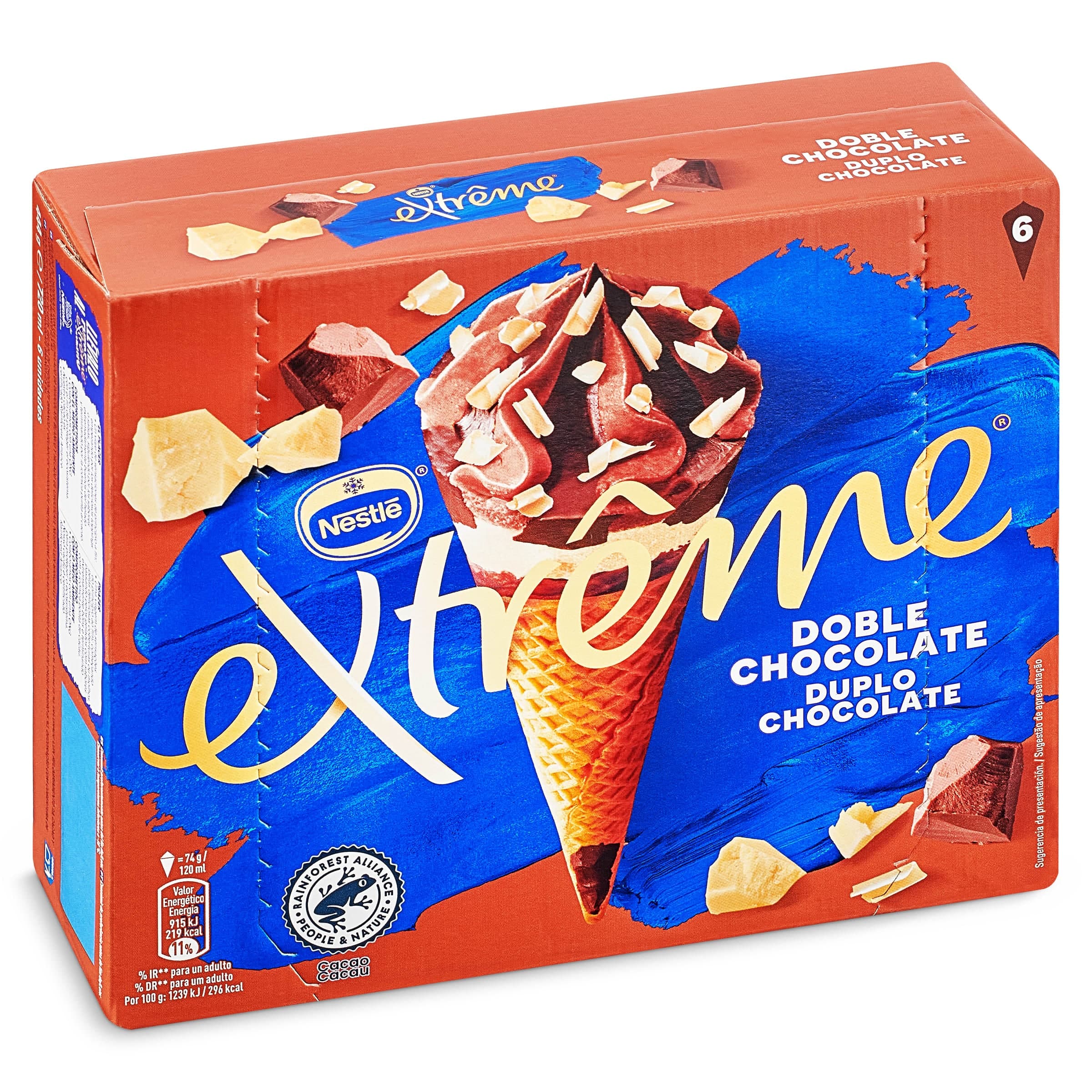 Extreme doble chocolate Nestlé 6 x 74 g