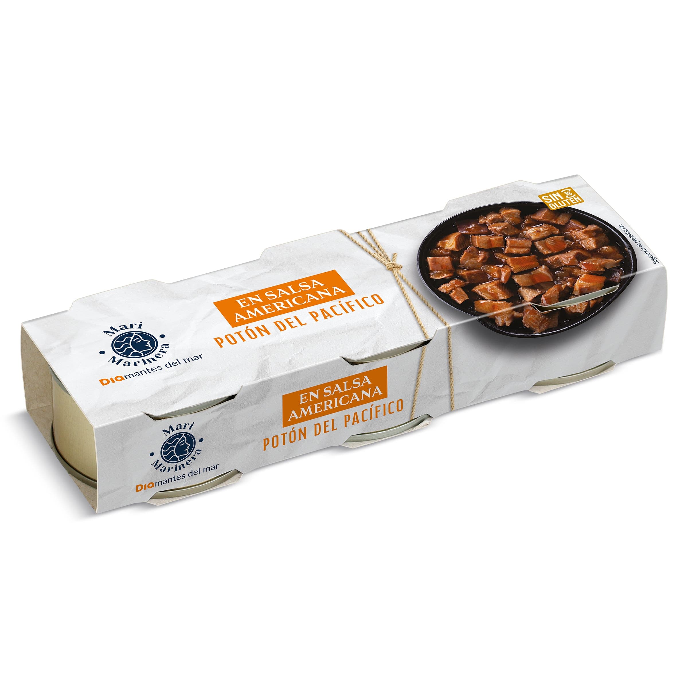 Trozos de potón en salsa americana Dia Mari Marinera 3 x 51 g